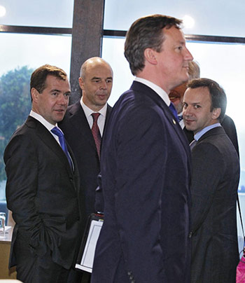 Cameron vs. Medvedev op de G20-top